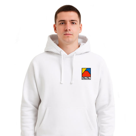 Felpa unisex in cotone con cappuccio e tasca frontale grafica napoletana Magnate o Limone con limone giallo sul retro e logo Pil Pil sul davanti. Disponibile in taglie S M L XL