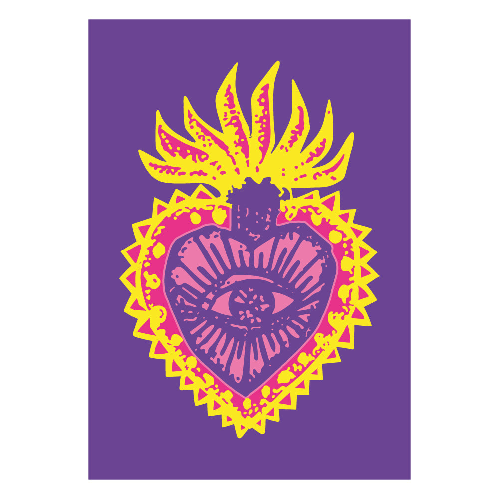 Un icona senza tempo che rinasce in chiave pop questo poster reinterpreta il Sacro Cuore attraverso colori audaci e un linguaggio grafico contemporaneo fondendo spiritualita simbolismo e cultura visiva moderna in un’immagine potente e magnetica.